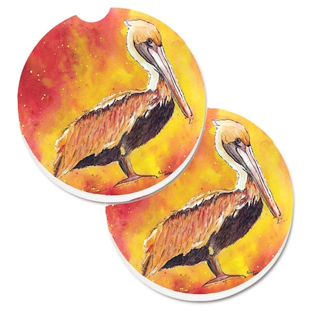 Carolines Treasures Pelican  Cup Holder Car Coaster, PK2 8344CARC